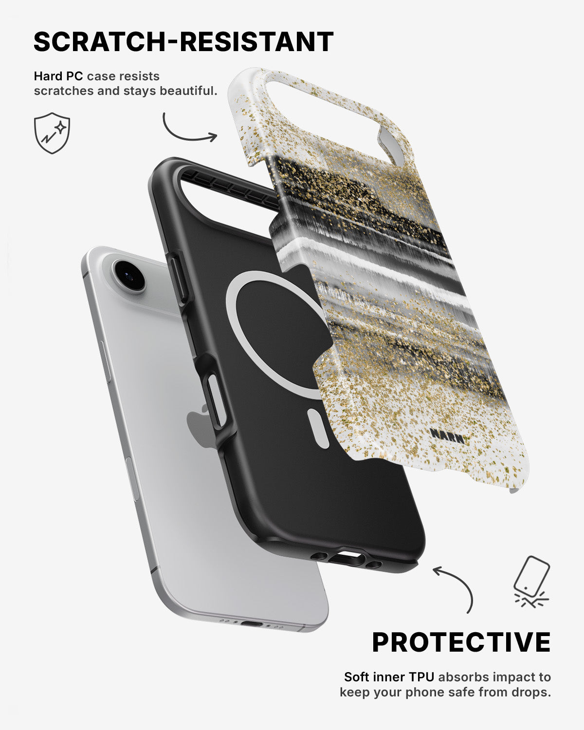 iPhone Air Tough Case – Sparkly Tie Dye - View 2