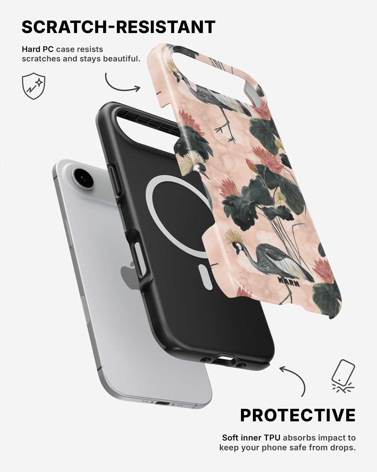 iPhone Air Tough Case – Crowned Bird - View 2