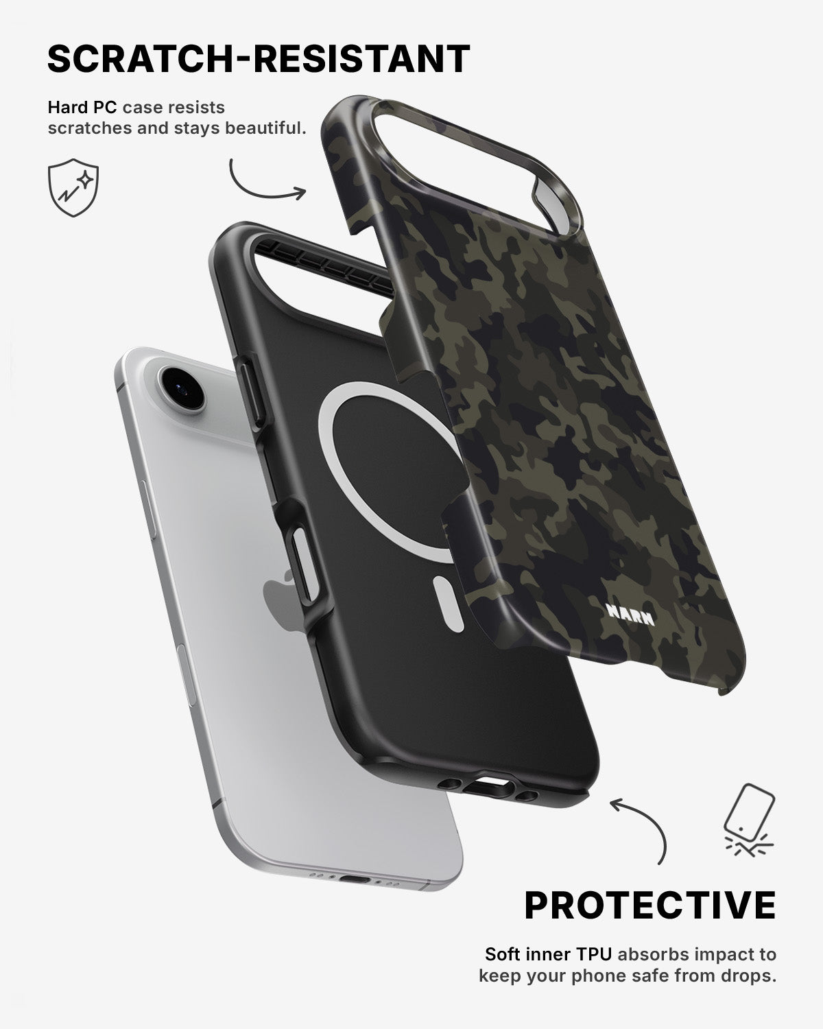iPhone Air Tough Case – Jungle Green Camo - View 2