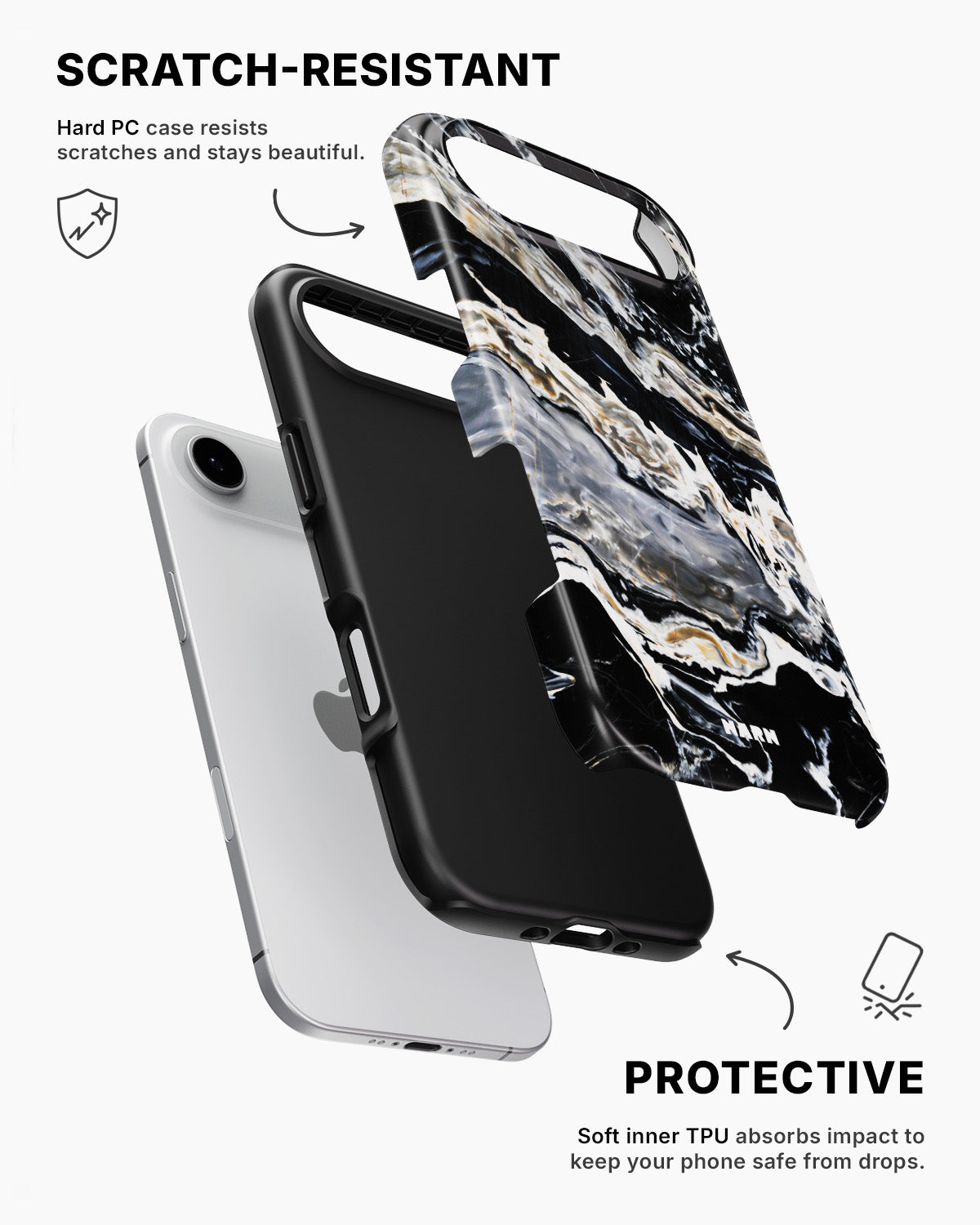 iPhone Air Tough Case – Dark Swirl - View 2