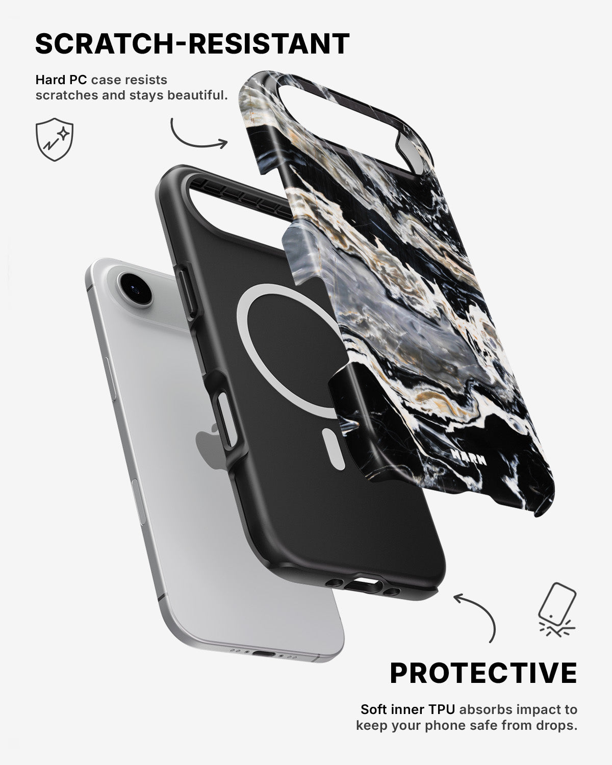iPhone Air Tough Case – Dark Swirl - View 2