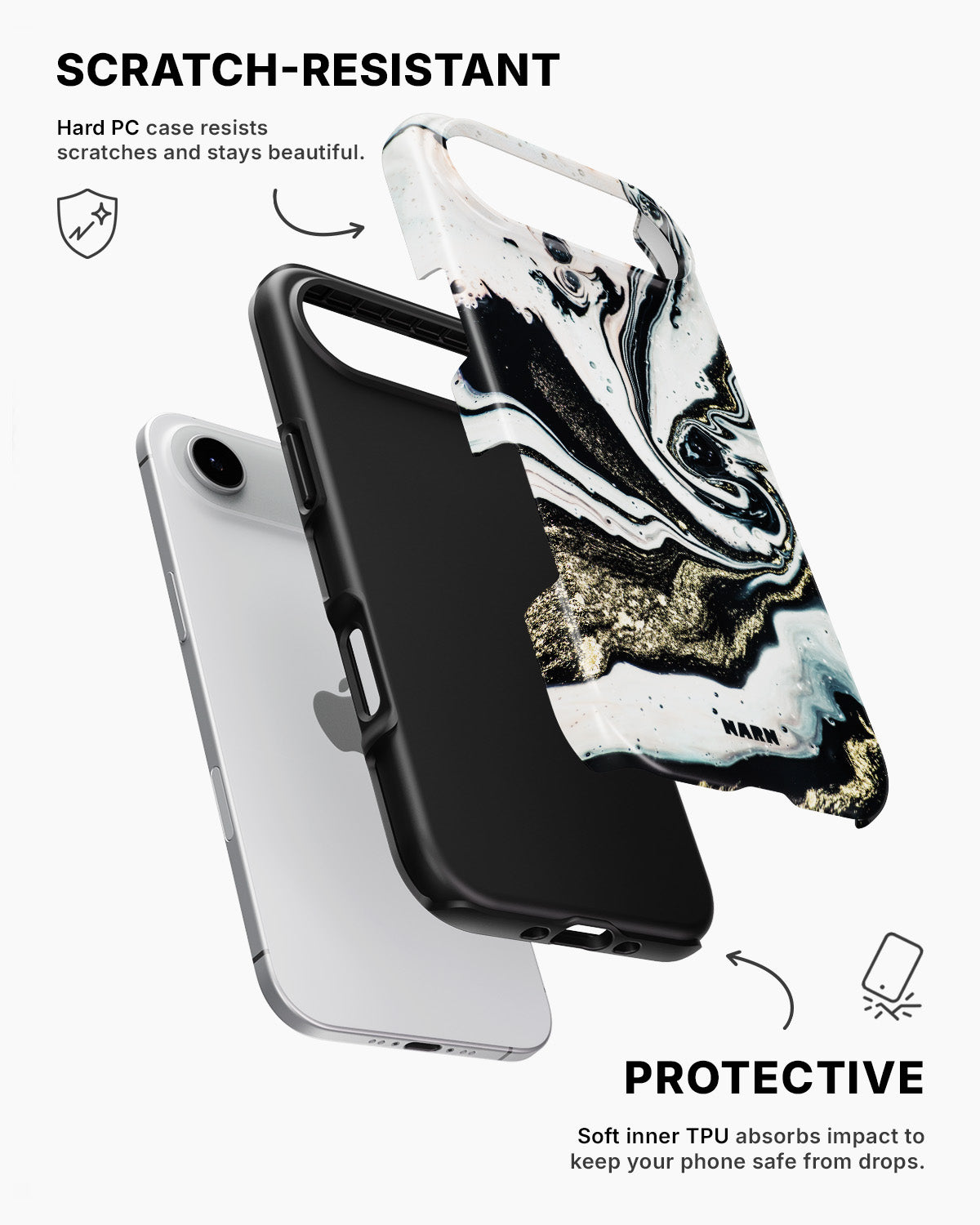 iPhone Air Tough Case – Golden Swirl - View 2