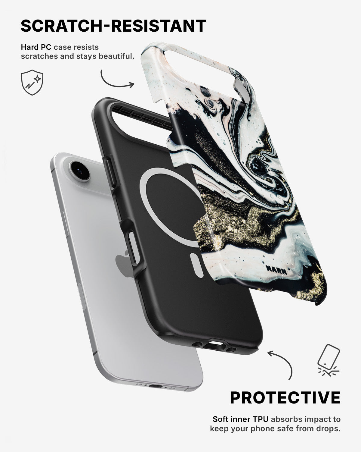 iPhone Air Tough Case – Golden Swirl - View 2