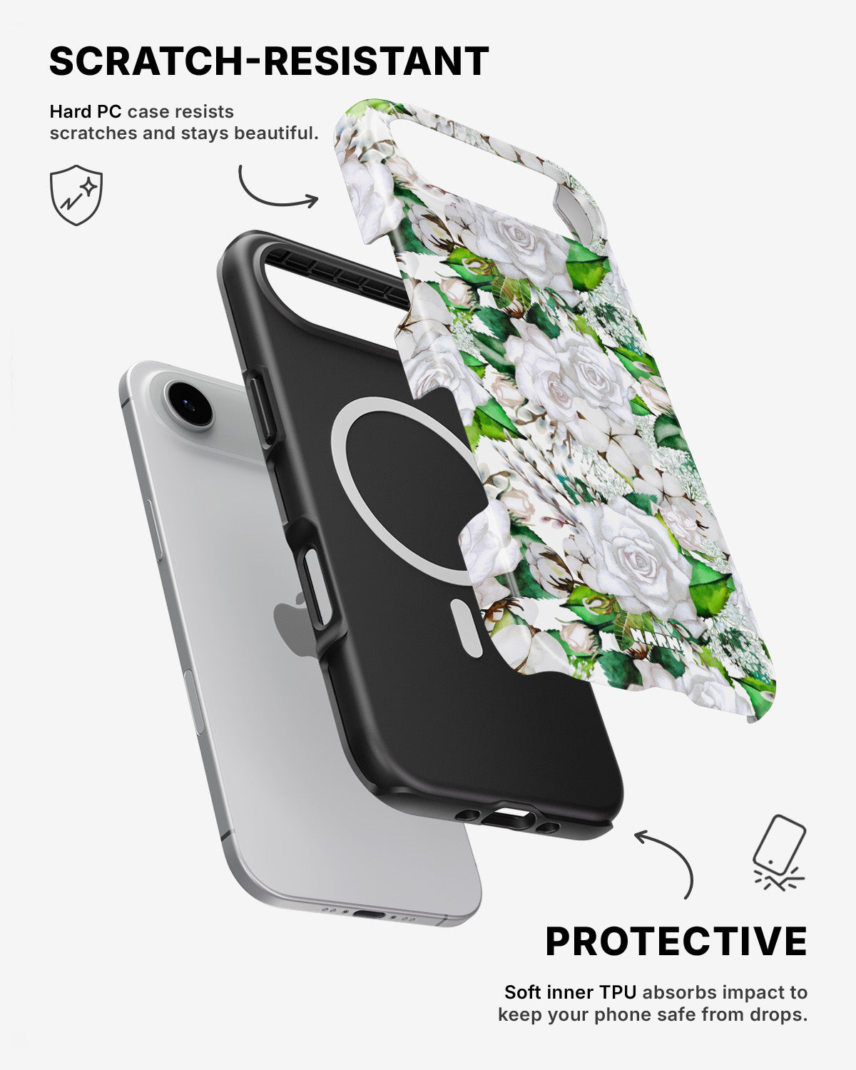 iPhone Air Tough Case – White Bloom - View 2