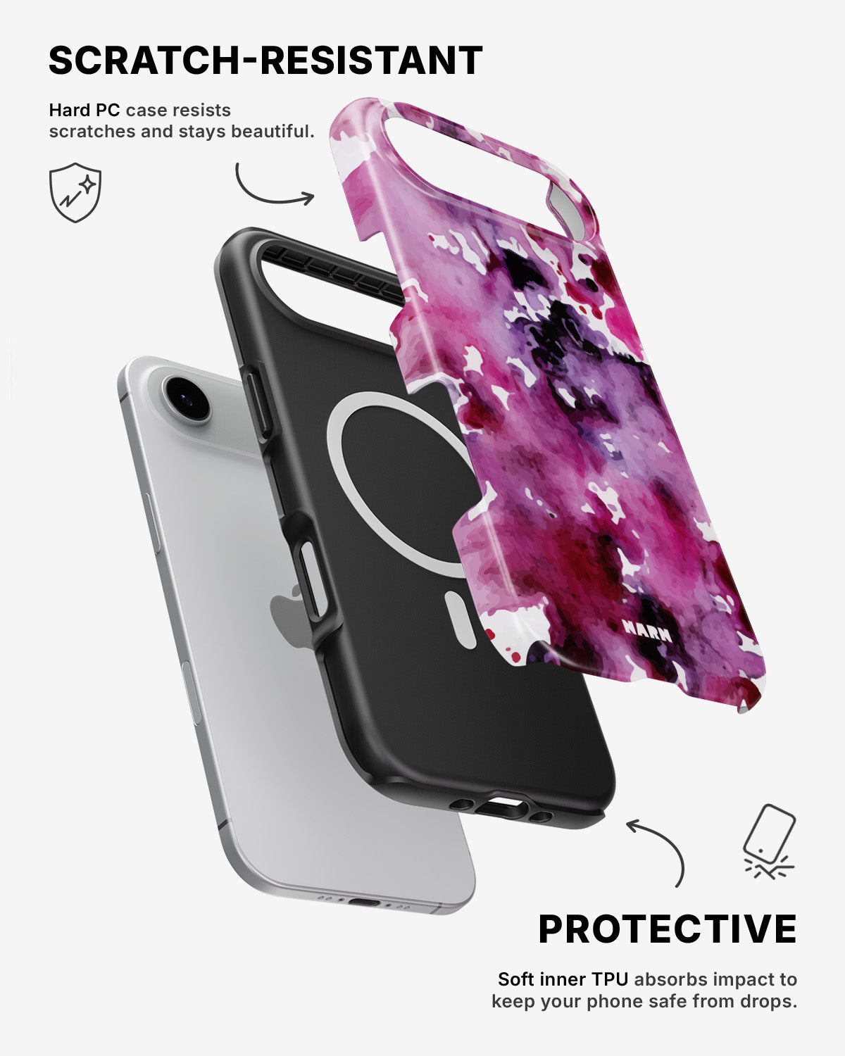 iPhone Air Tough Case – Floral Splash - View 2