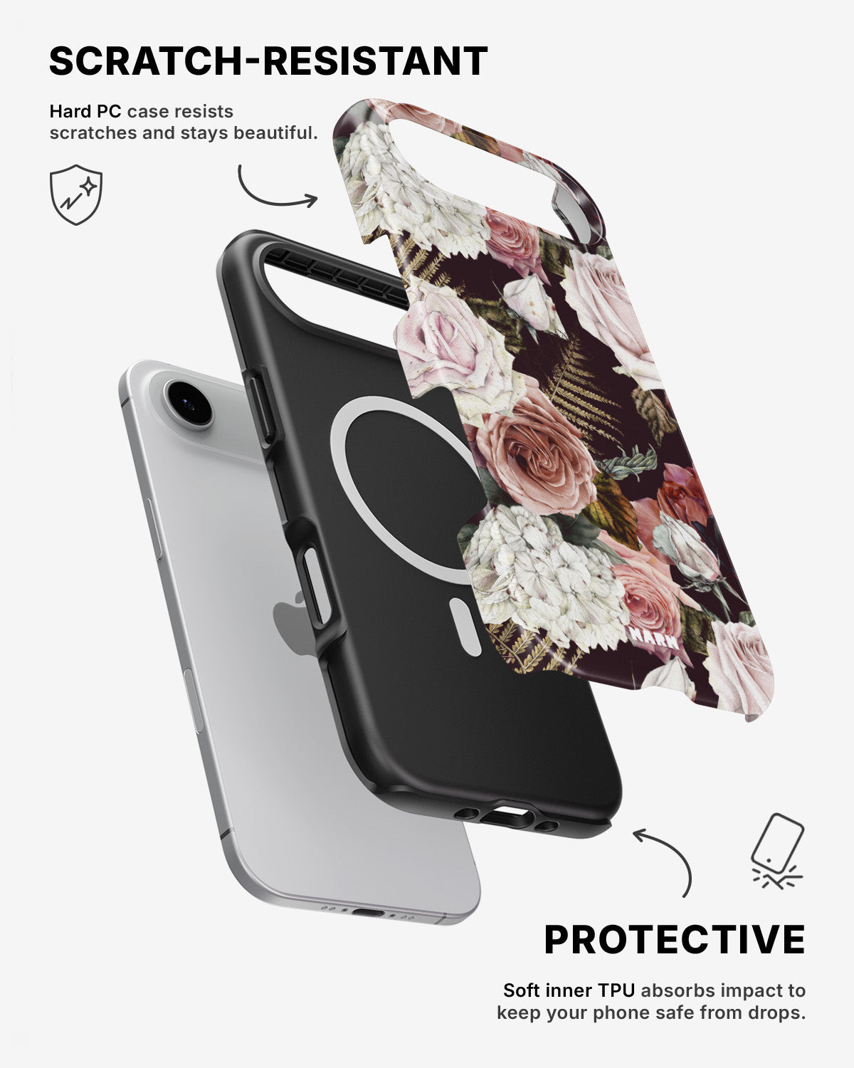iPhone Air Tough Case – Midnight Roses - View 2