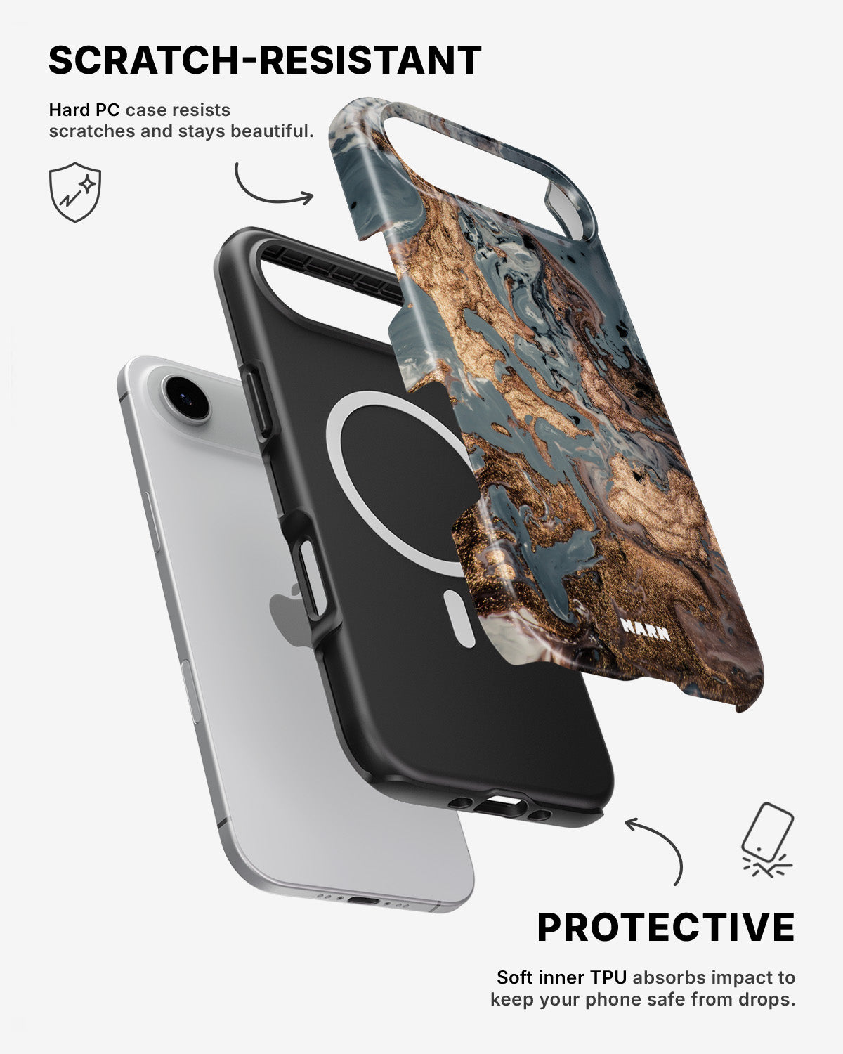 iPhone Air Tough Case – Molten Gold - View 2