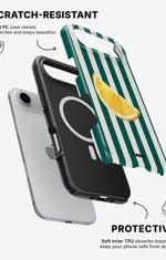 iPhone Air Tough Case – Lemon Stripes - View 2