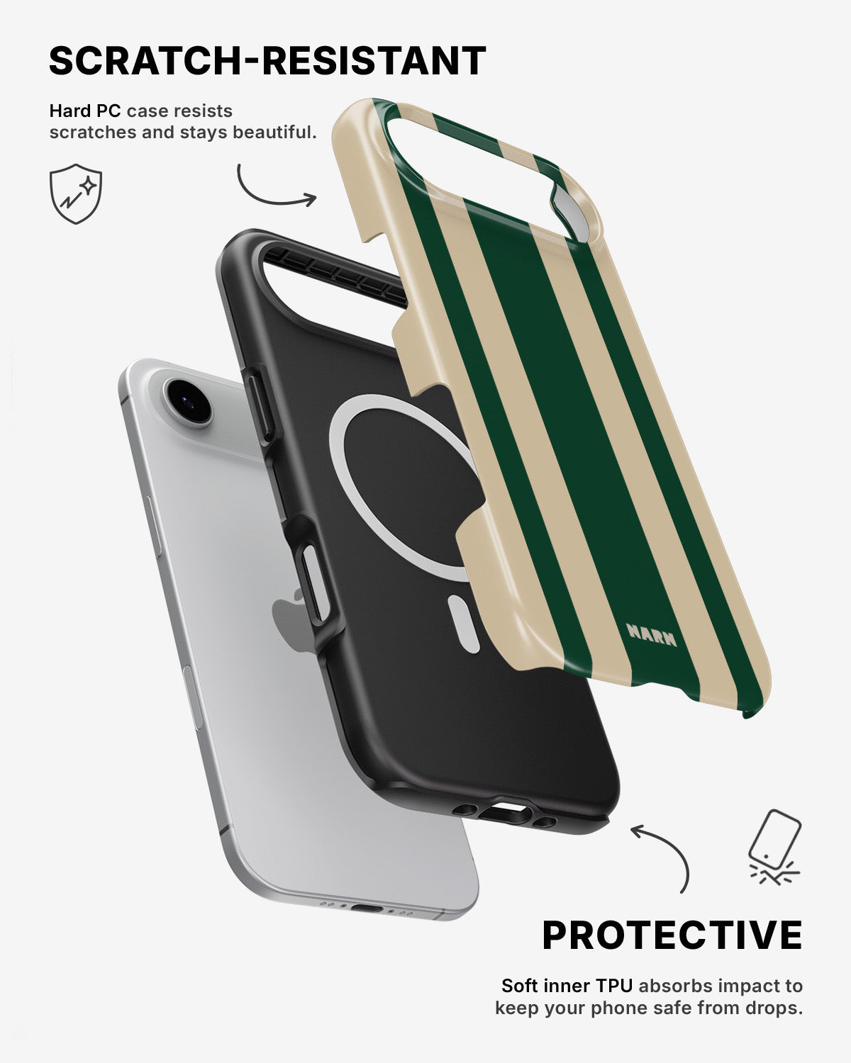 iPhone Air Tough Case – Vert Stripe - View 2