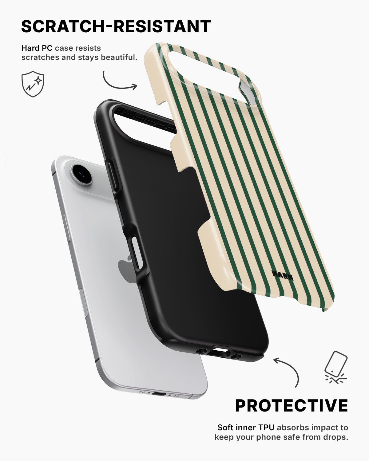 iPhone Air Tough Case – Evergreen Stripe - View 2