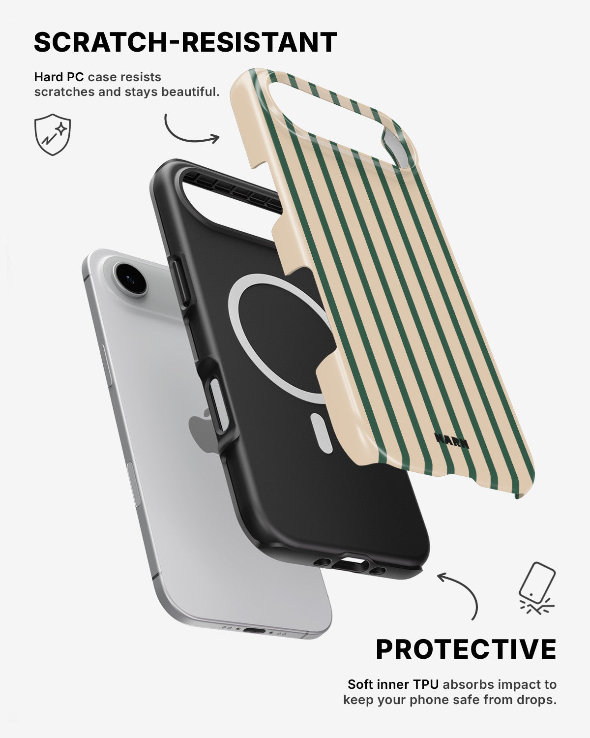 iPhone Air Tough Case – Evergreen Stripe - View 2