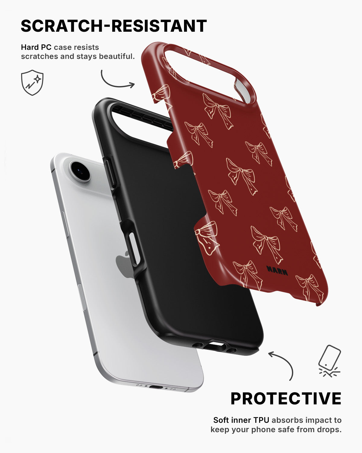 iPhone Air Tough Case – Cherry Bows - View 2