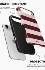 iPhone Air Tough Case – Cranberry Stripe - View 2