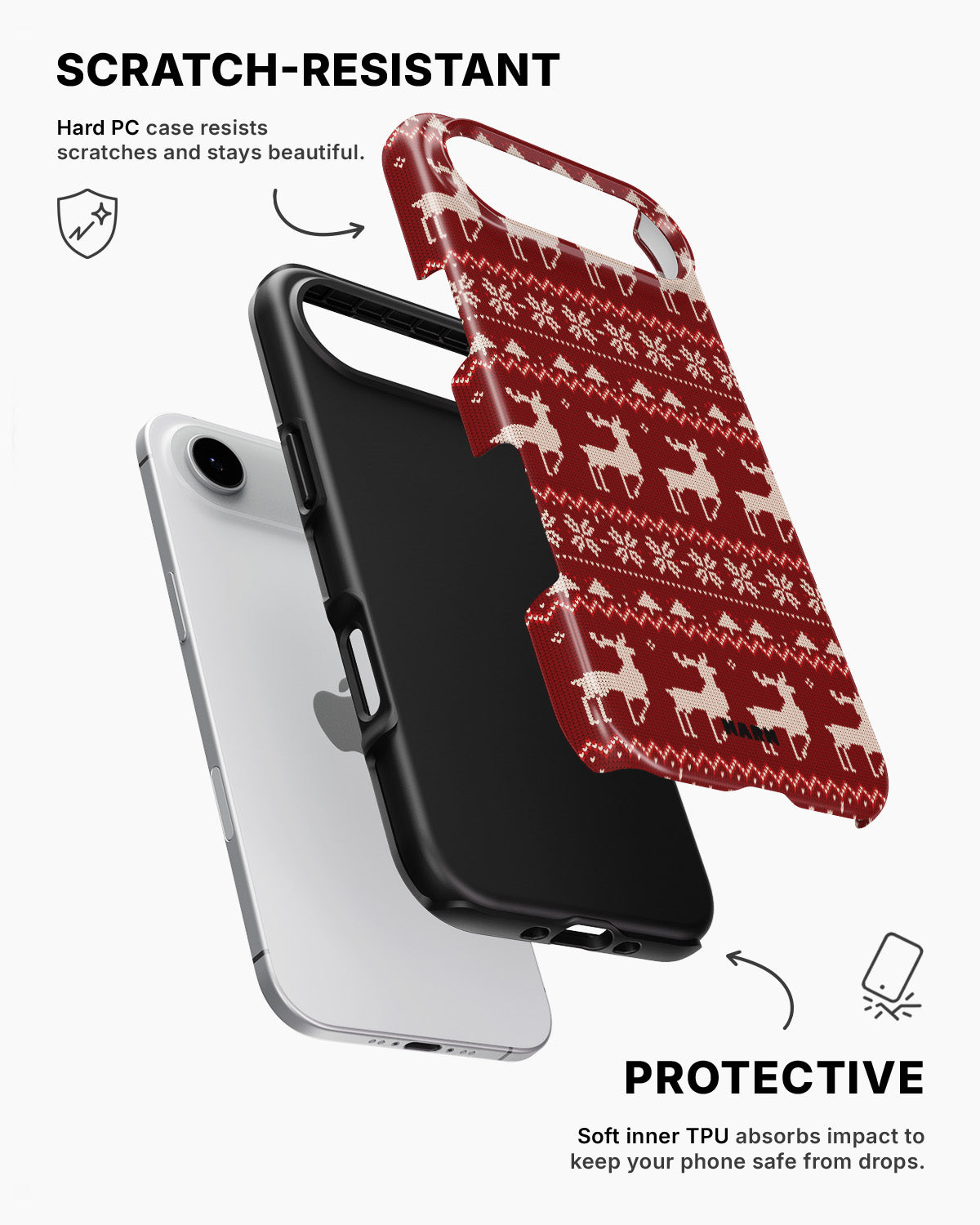 iPhone Air Tough Case – Reindeer Knit - View 2