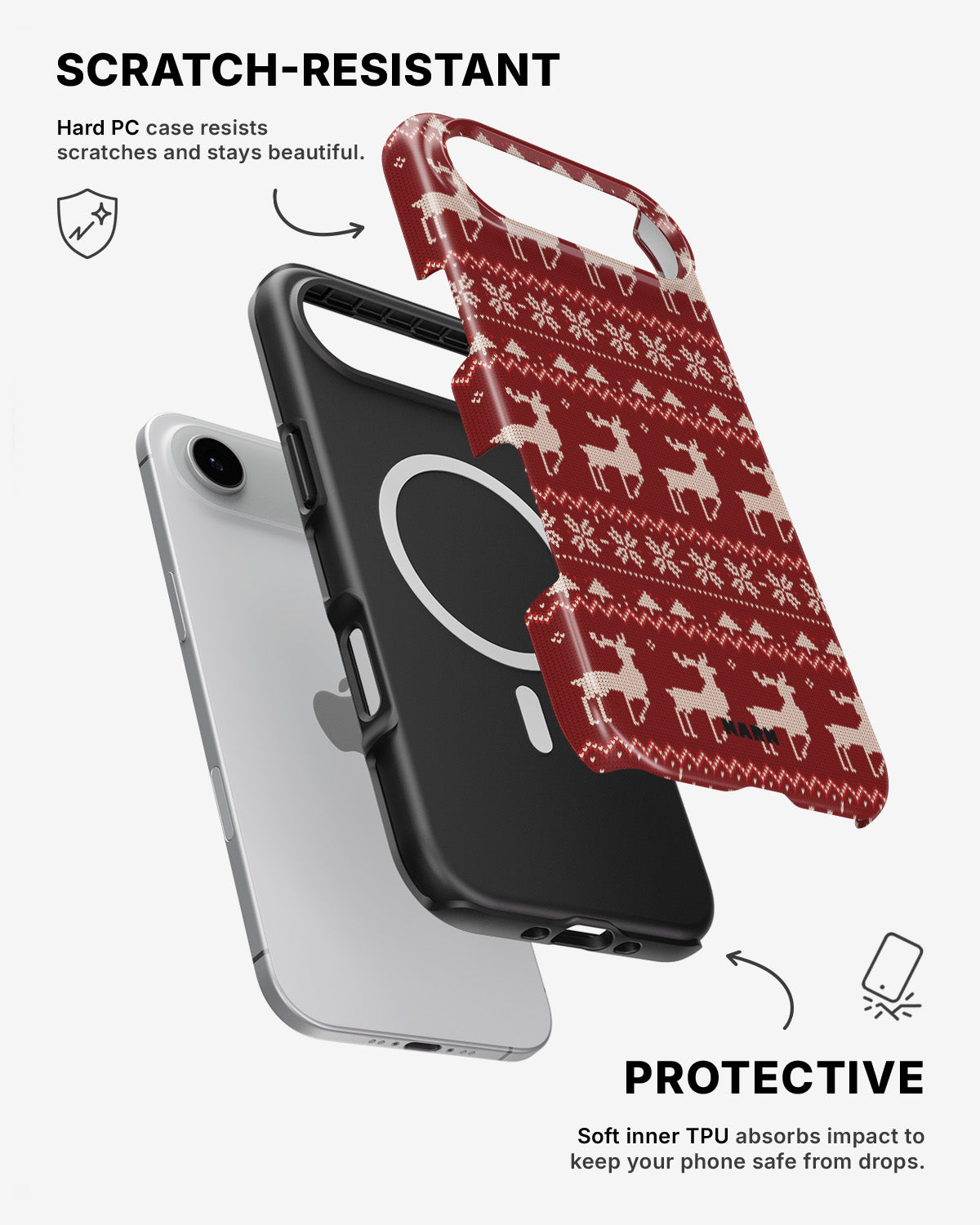 iPhone Air Tough Case – Reindeer Knit - View 2
