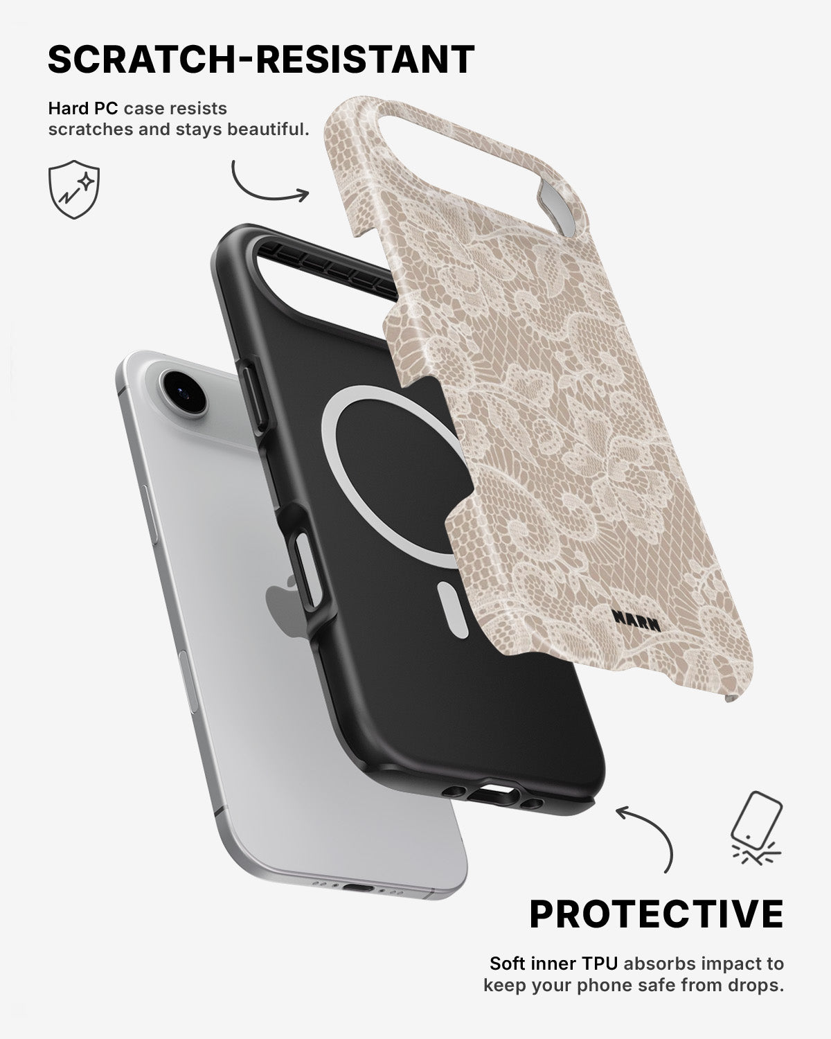 iPhone Air Tough Case – Soft Lace - View 2