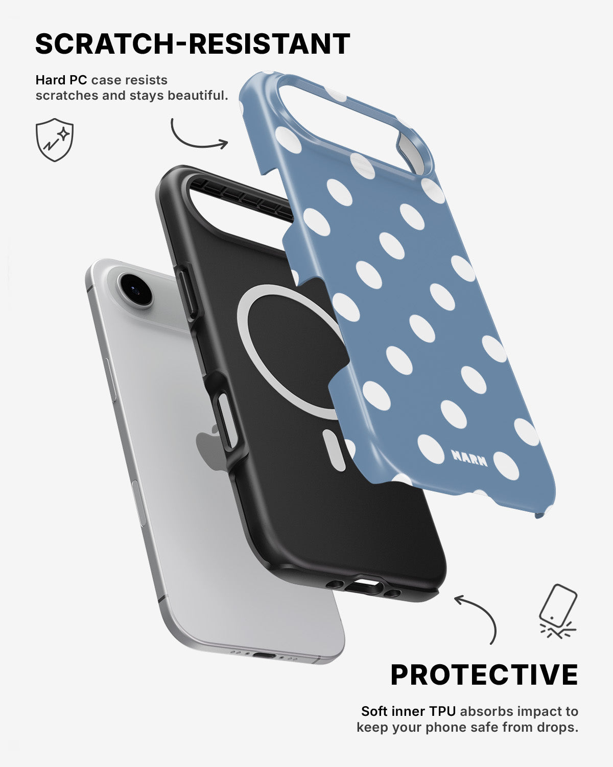 iPhone Air Tough Case – Sky Dots - View 2