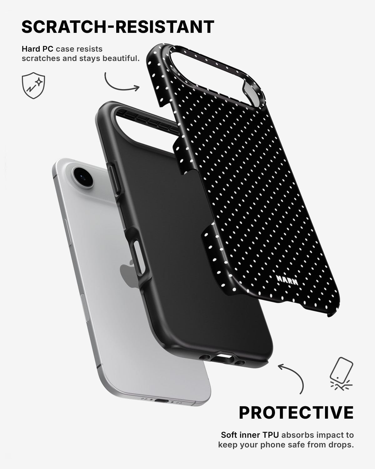 iPhone Air Tough Case – Classic Dots - View 2