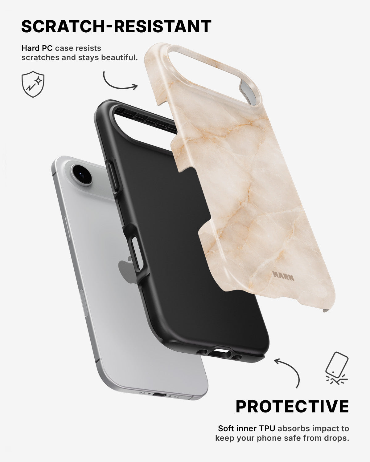 iPhone Air Tough Case – Sand Stone - View 2