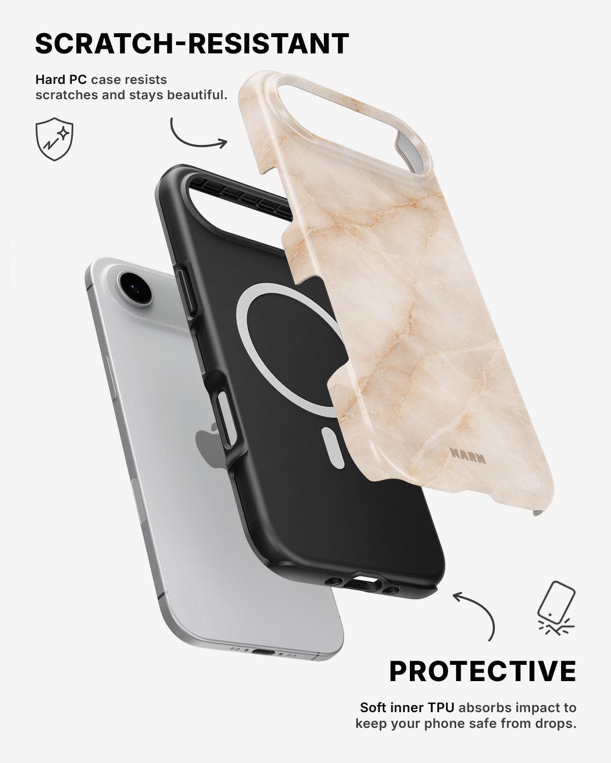 iPhone Air Tough Case – Sand Stone - View 2