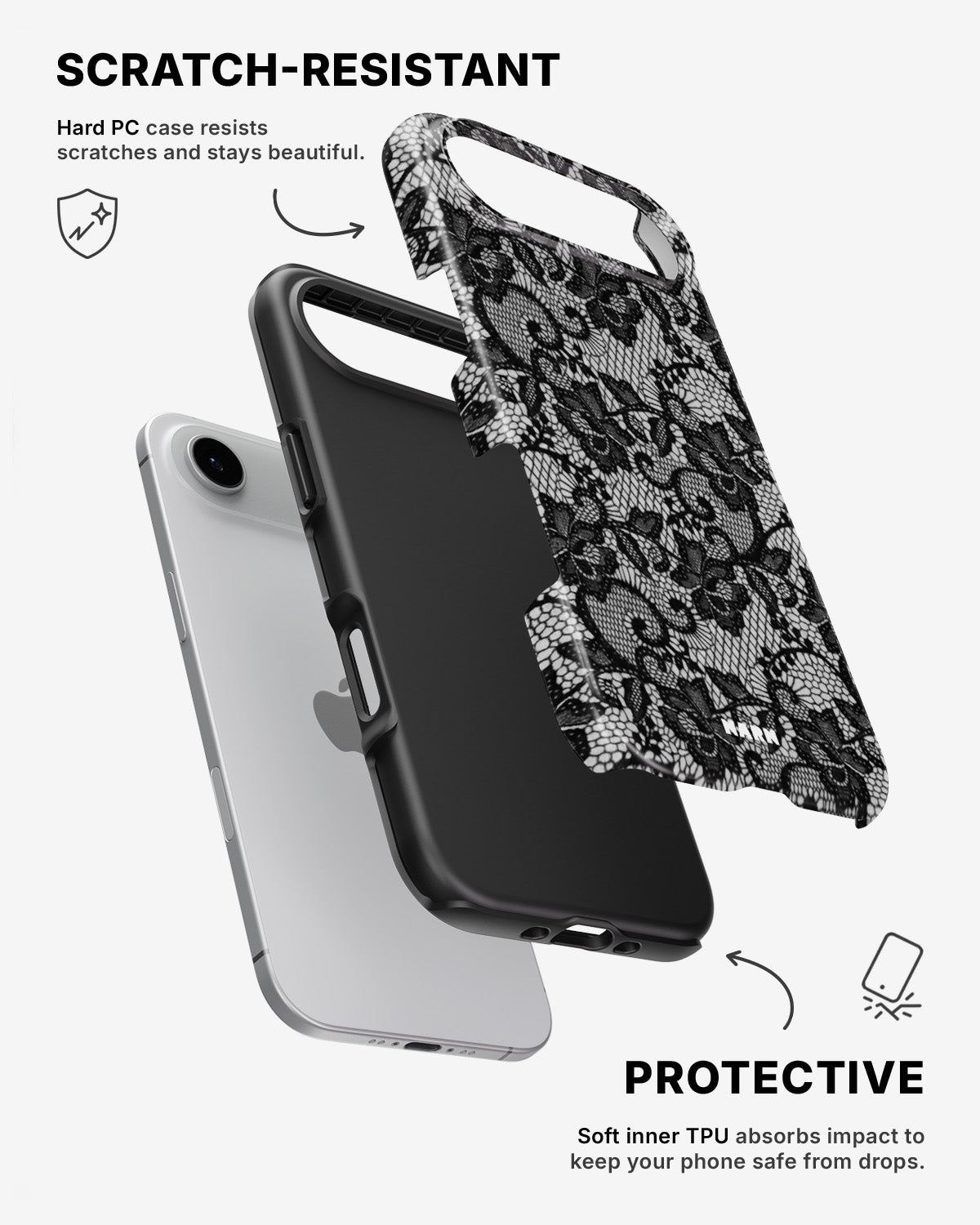 iPhone Air Tough Case – Midnight Lace - View 2