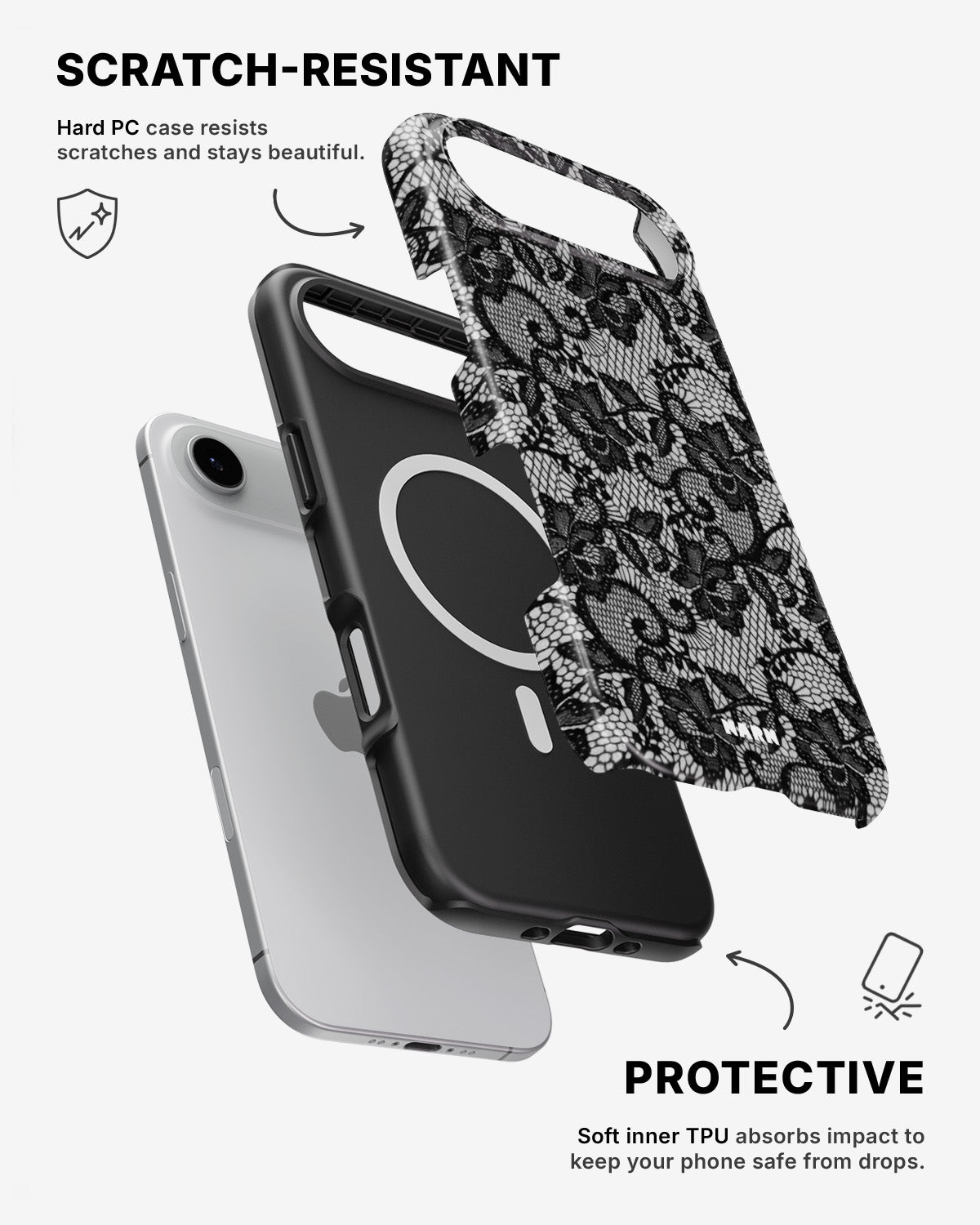 iPhone Air Tough Case – Midnight Lace - View 2