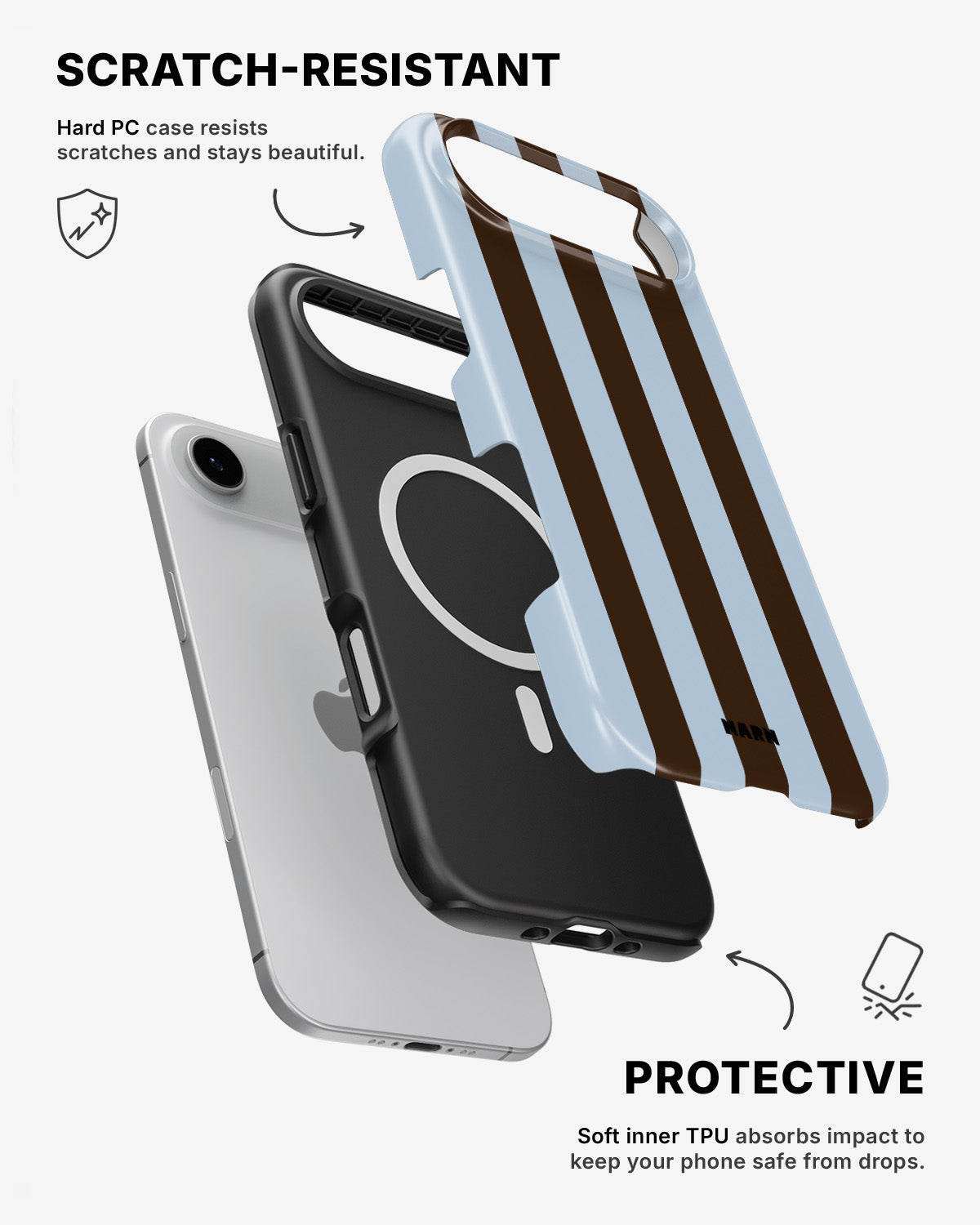 iPhone Air Tough Case – Bistro Stripes - View 2