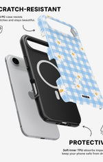 iPhone Air Tough Case – Blue Daisies - View 2