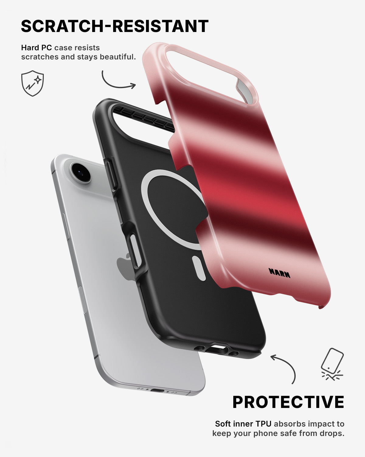 iPhone Air Tough Case – Cherry - View 2