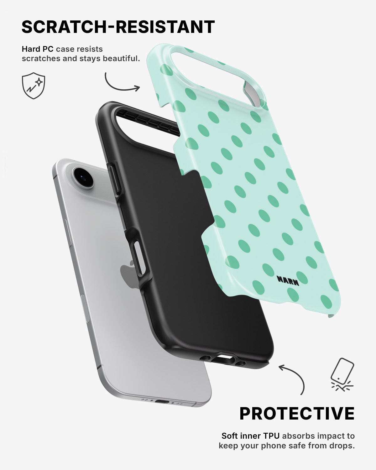 iPhone Air Tough Case – Sea Pearls - View 2