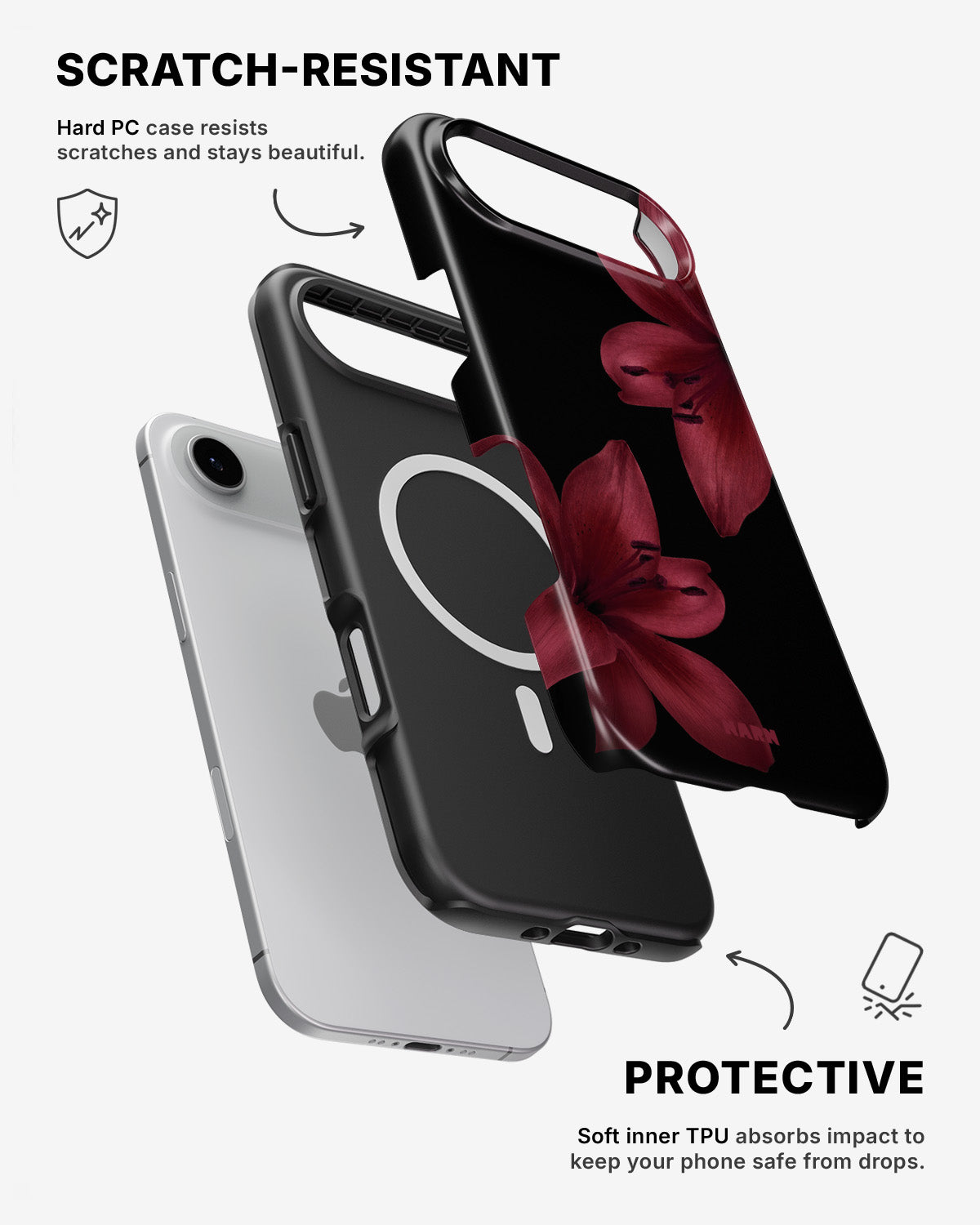 iPhone Air Tough Case – Ruby Lily - View 2