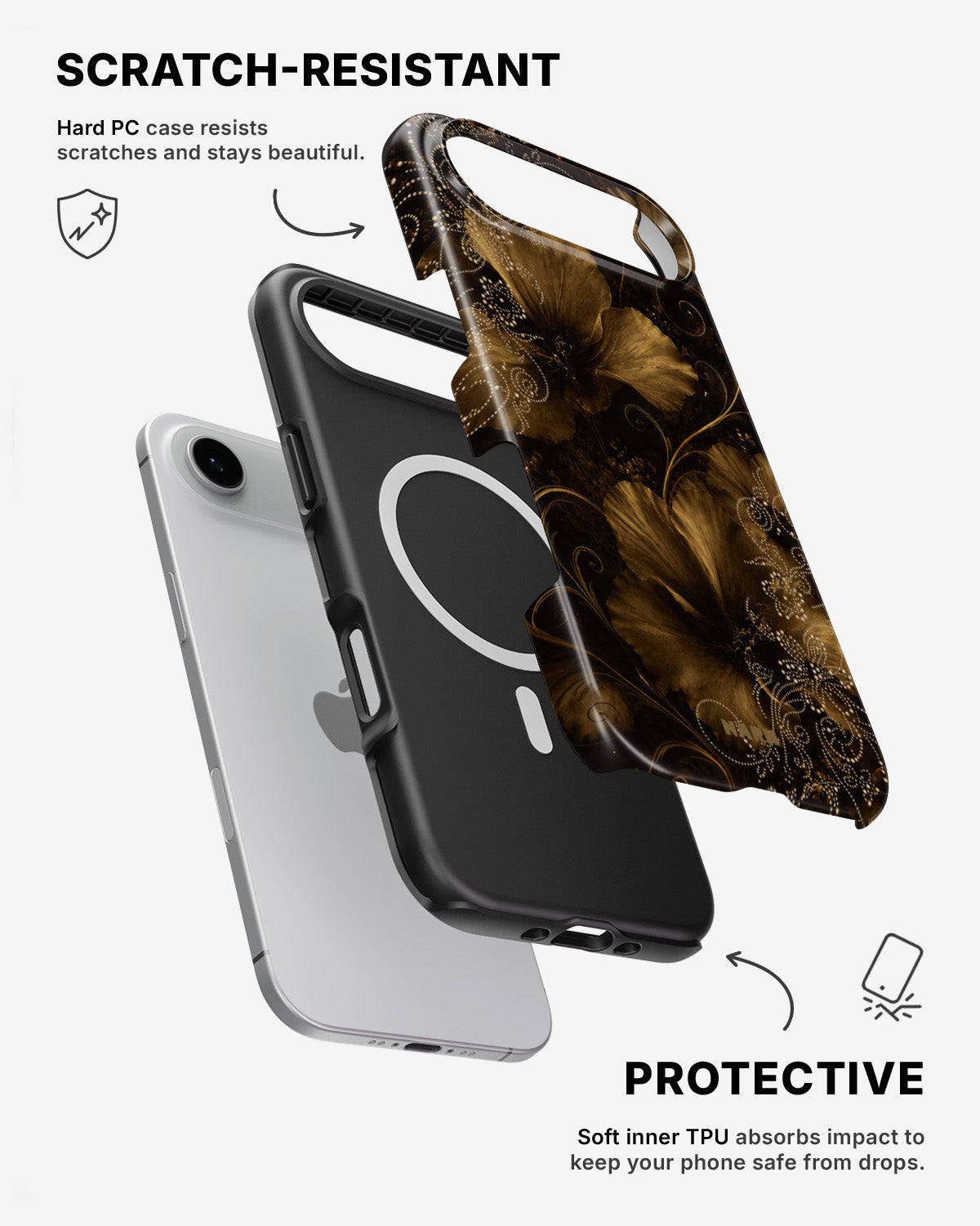 iPhone Air Tough Case – Bloom Noir - View 2