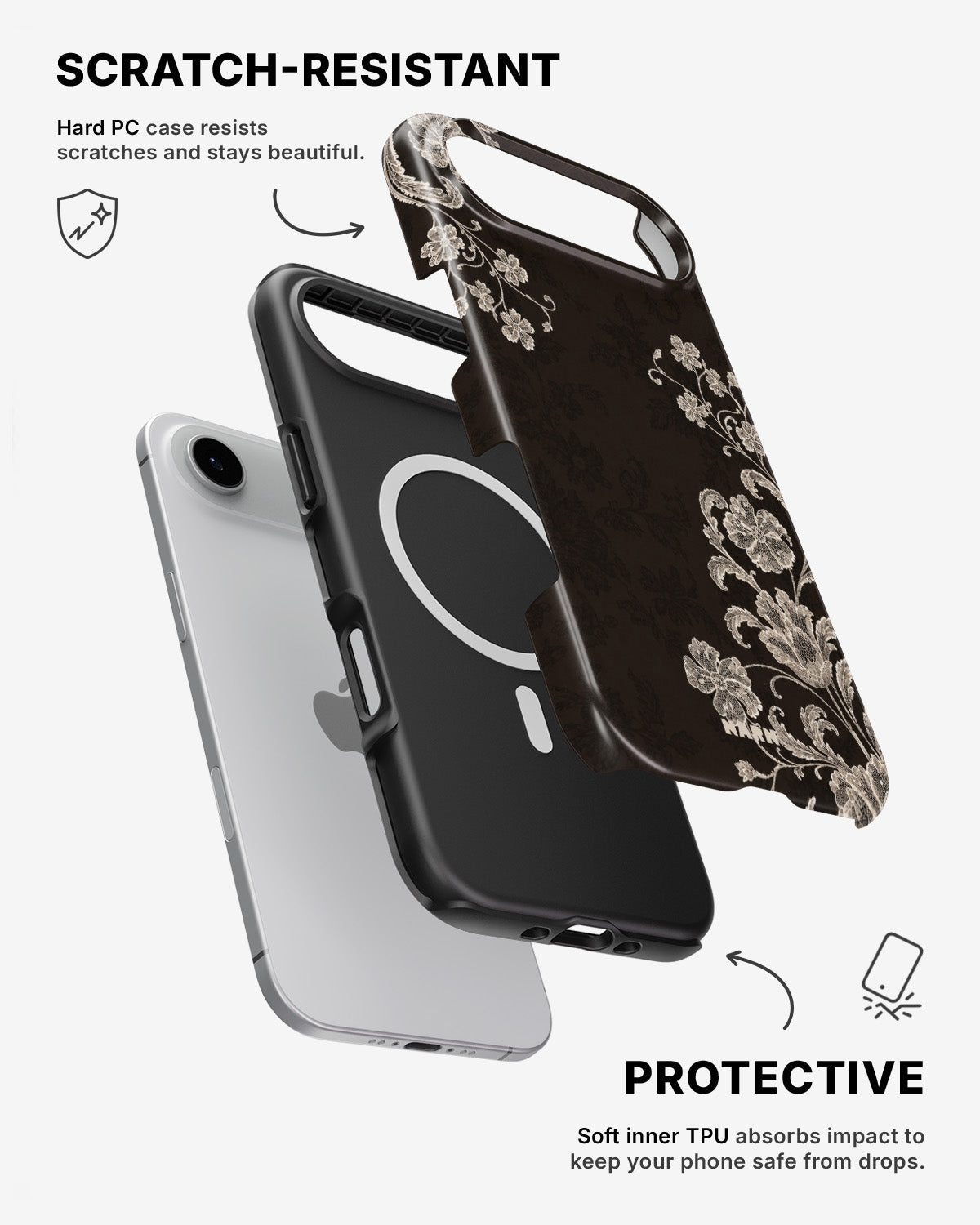 iPhone Air Tough Case – Ivory Bloom - View 2