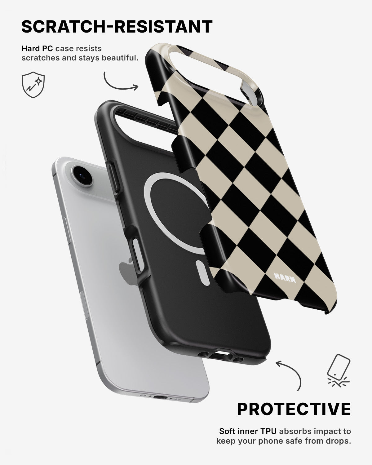 iPhone Air Tough Case – Checkmate - View 2