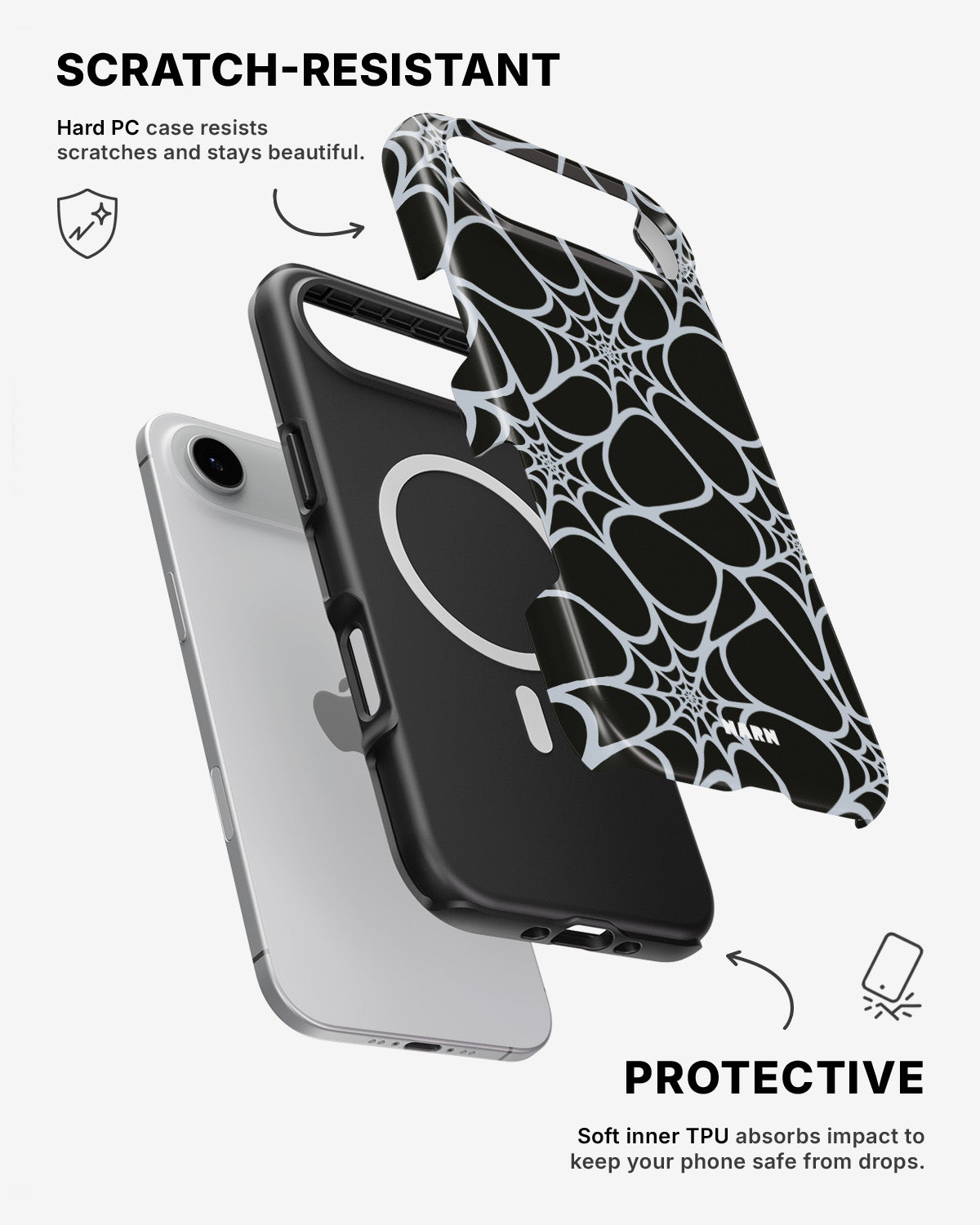 iPhone Air Tough Case – Spiderweb - View 2