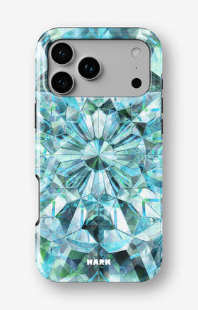 iPhone 17 Pro Tough Case – Green Crystals - View 1