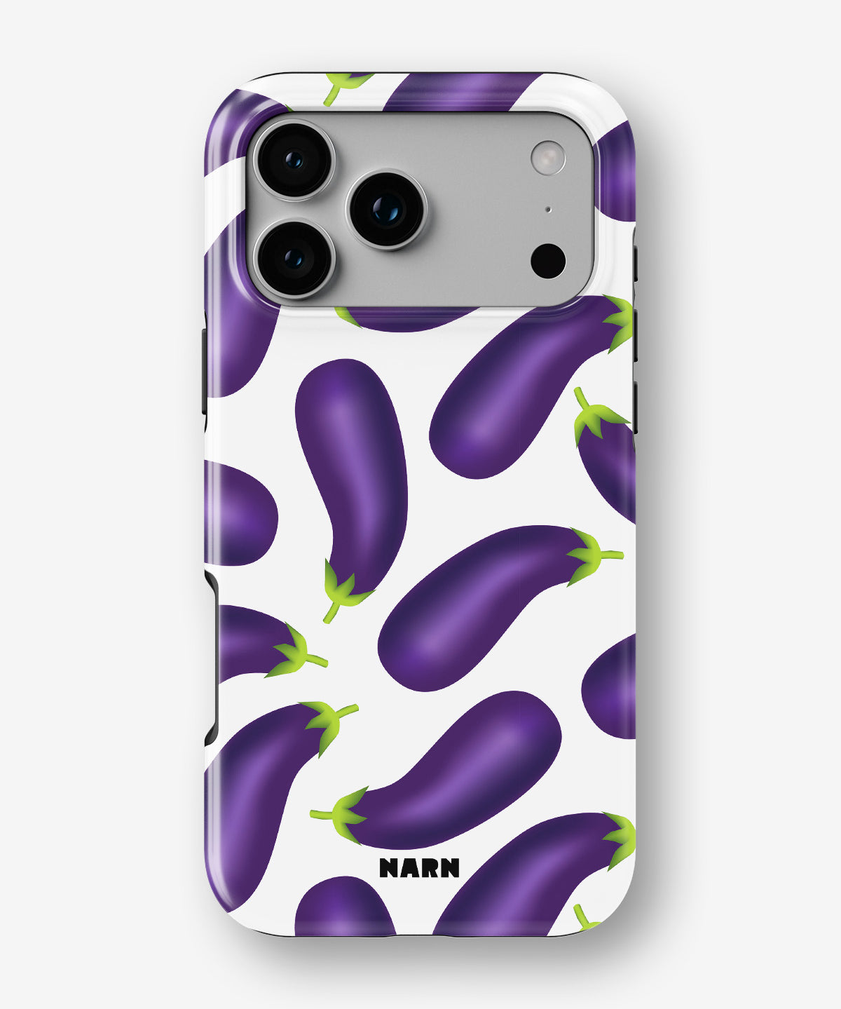 iPhone 17 Pro Tough Case – Eggplant Pattern - View 1