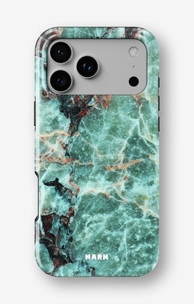 iPhone 17 Pro Tough Case – Green Marble - View 1