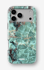 iPhone 17 Pro Tough Case – Green Marble - View 1