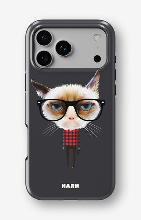 iPhone 17 Pro Tough Case – Hipster Cat - View 1