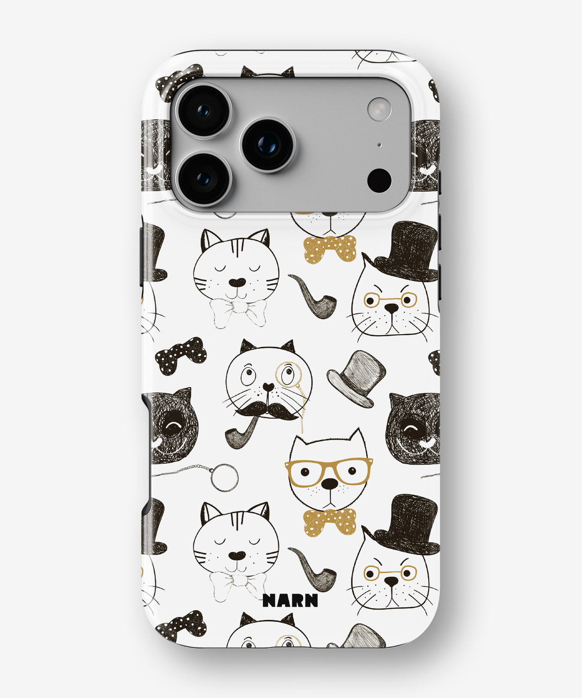 iPhone 17 Pro Tough Case – Cartoon Cats - View 1