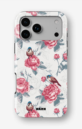 iPhone 17 Pro Tough Case – Birds Among Roses - View 1