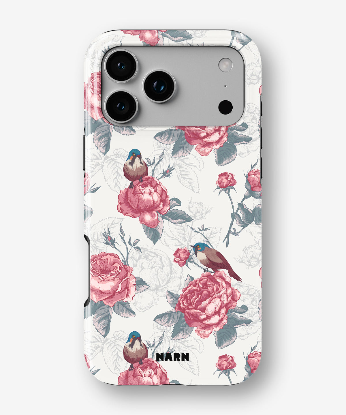 iPhone 17 Pro Tough Case – Birds Among Roses - View 1