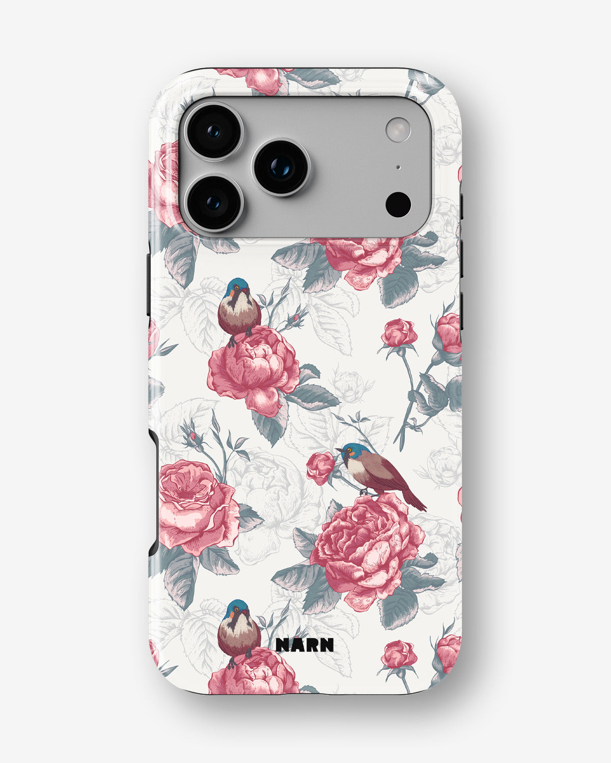 iPhone 17 Pro Tough Case – Birds Among Roses - View 1