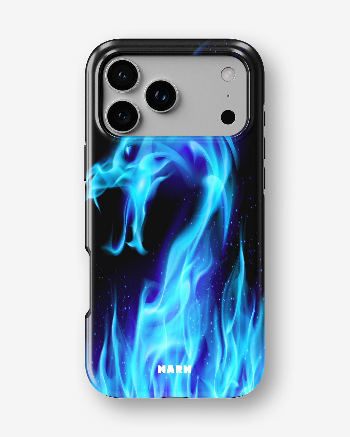 iPhone 17 Pro Tough Case – Blue Flames Dragon - View 1