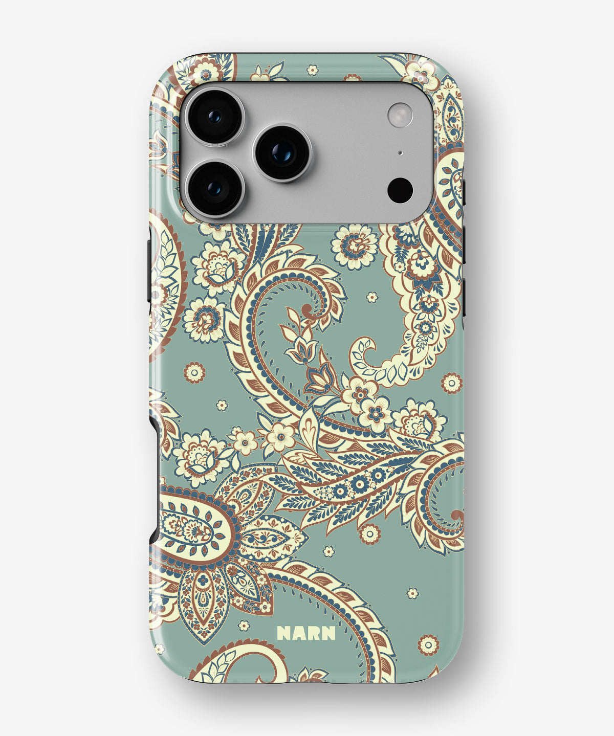 iPhone 17 Pro Tough Case – Paisley Green - View 1