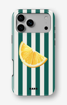 iPhone 17 Pro Tough Case – Lemon Stripes - View 1