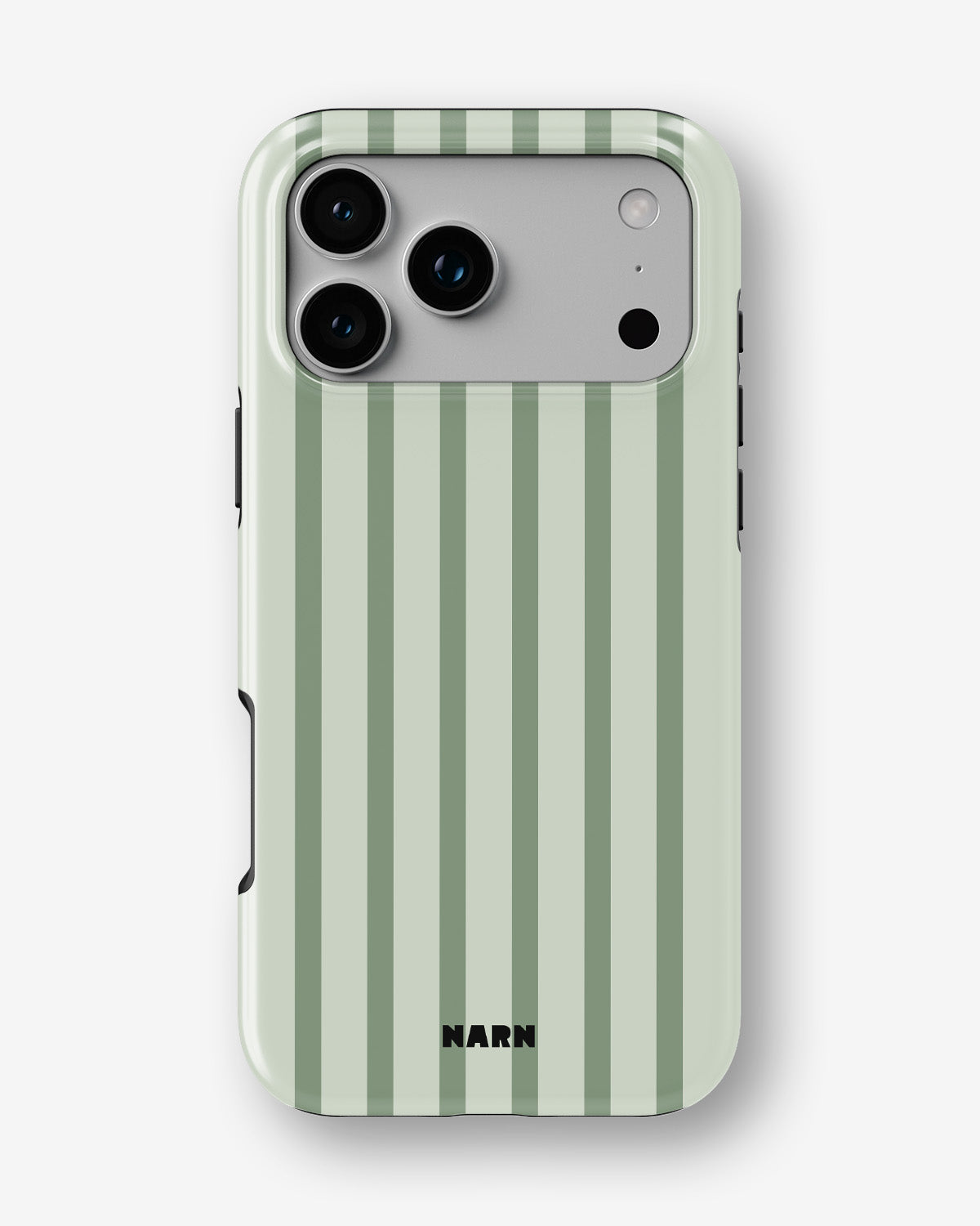 iPhone 17 Pro Tough Case – Sage Stripes - View 1