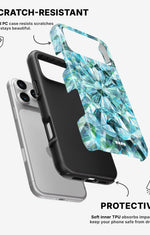 iPhone 17 Pro Tough Case – Green Crystals - View 2