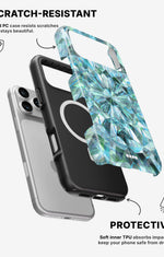 iPhone 17 Pro Tough Case – Green Crystals - View 2